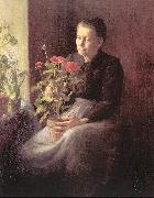 Lord, Caroline A. Woman with Geraniums oil painting picture wholesale